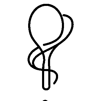 Monoline Tennis Racket Logo