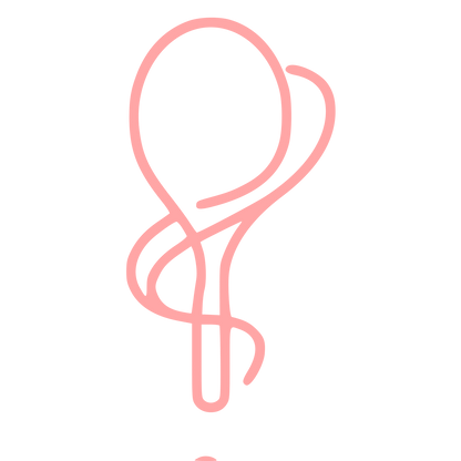 Monoline Tennis Racket Logo #ffa6a6
