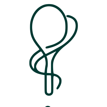 Monoline Tennis Racket Logo #003932
