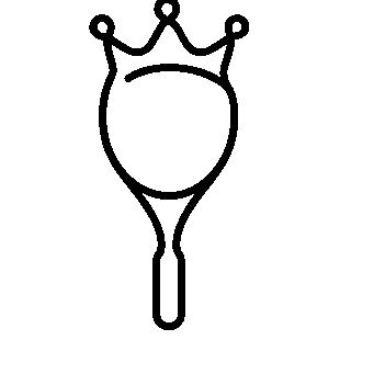 Crown Tennis Racket Logo