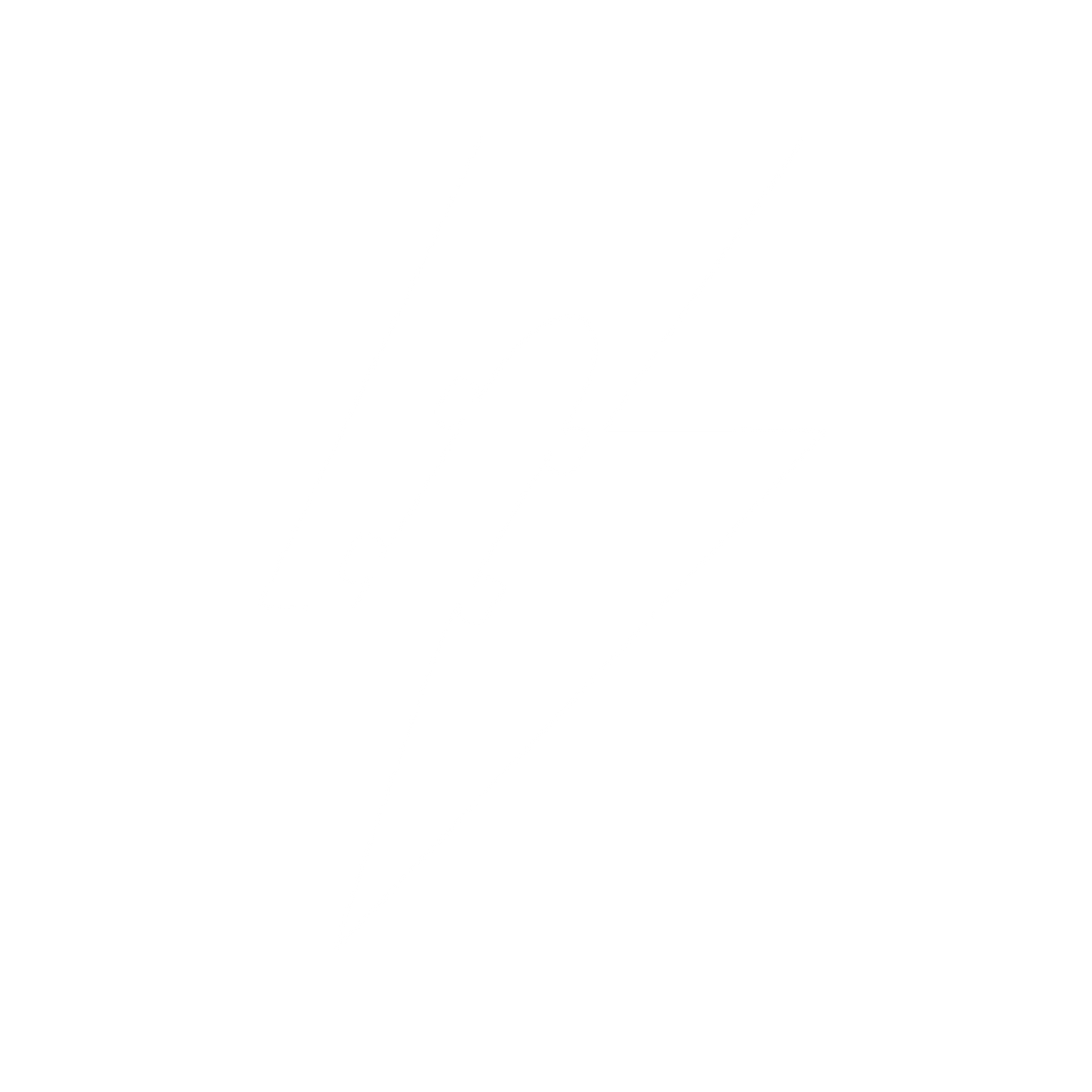 Skateboard Lightning Bolt Logo #ffffff
