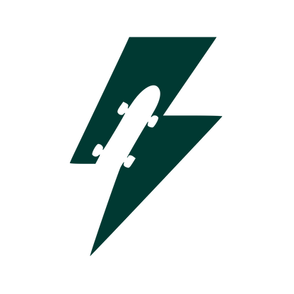 Skateboard Lightning Bolt Logo #003932