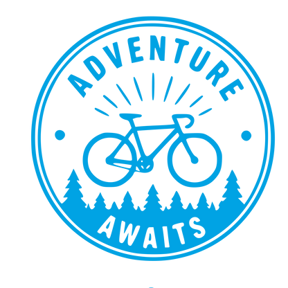 Bicycle Adventure Badge Logo #00a3e4