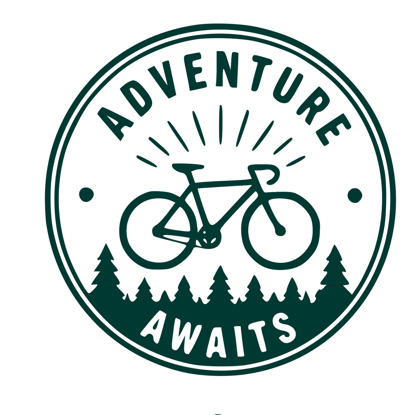 Bicycle Adventure Badge Logo #003932