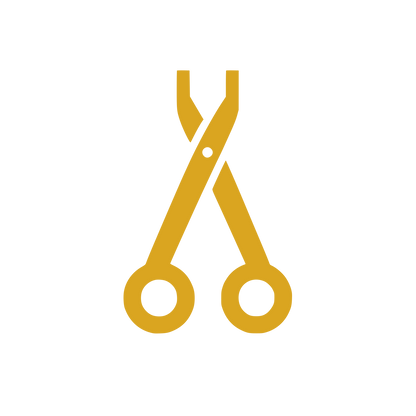 Scissors Illustration #DAA520