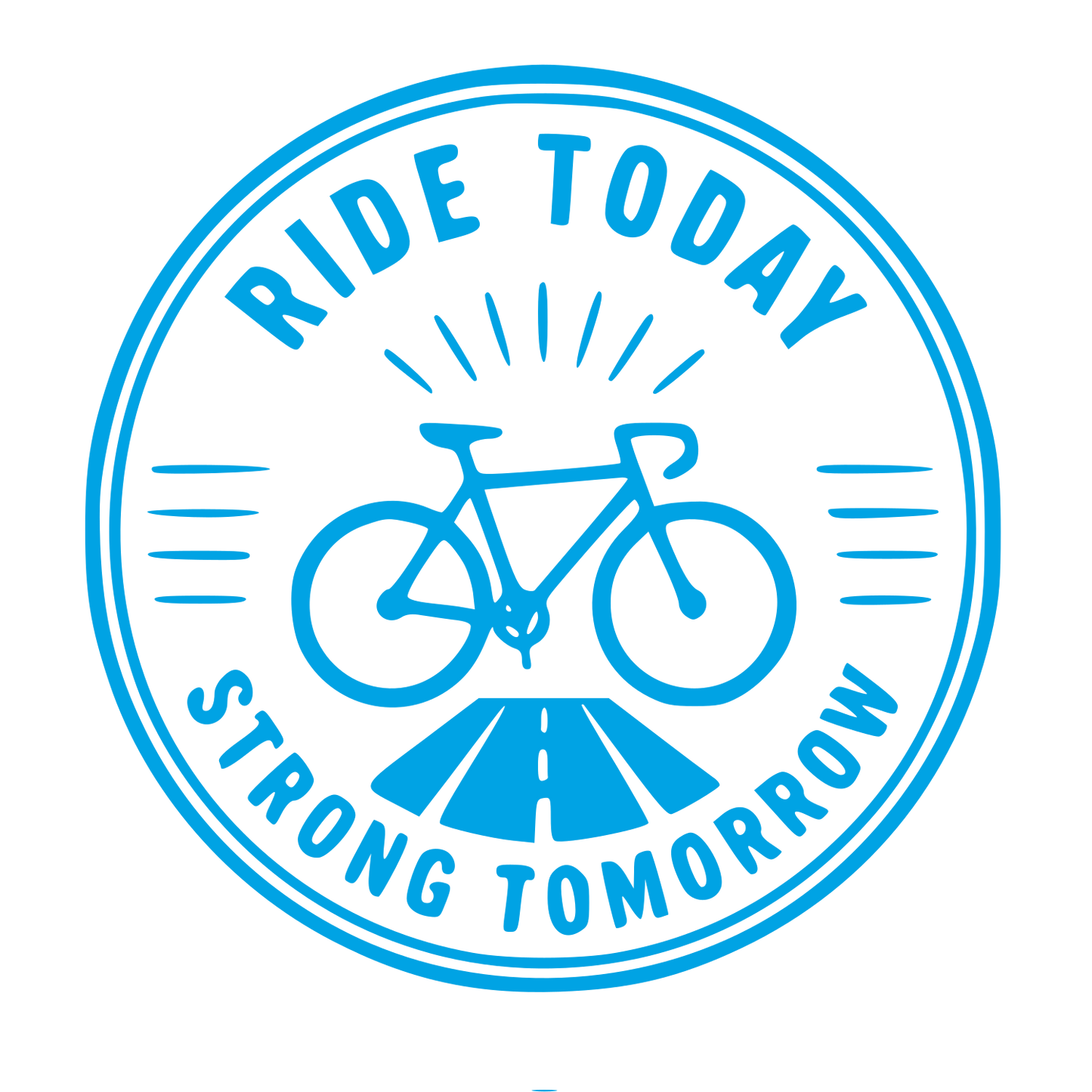 Bicycle Stamp Badge Logo #00a3e4