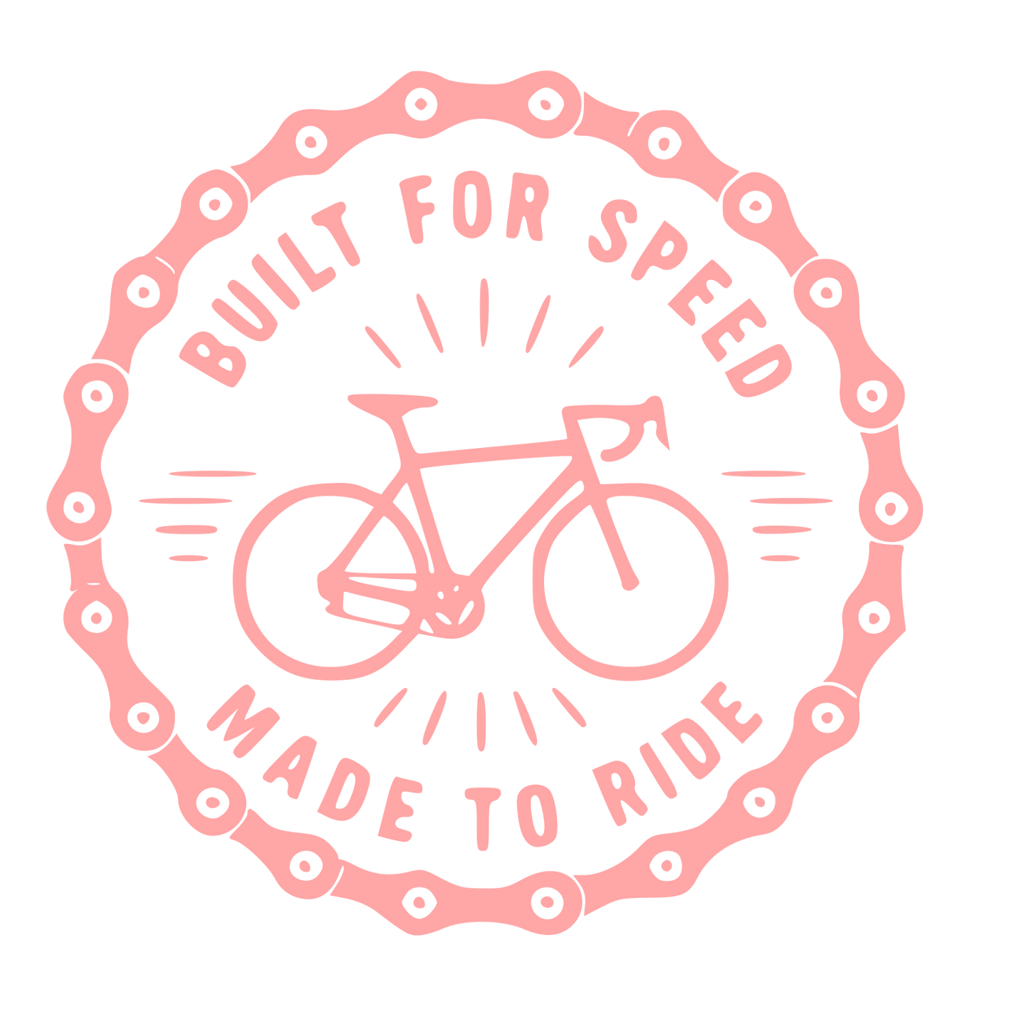 Bicycle Stamp Badge Logo #ffa6a6