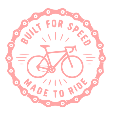 Bicycle Stamp Badge Logo #ffa6a6