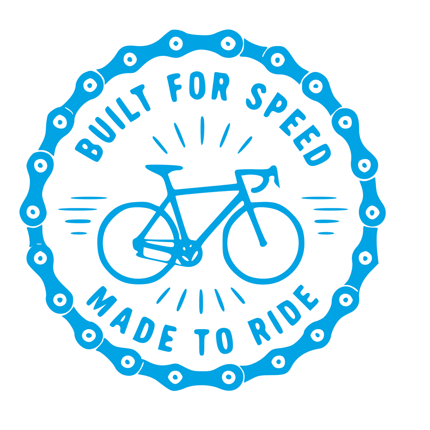 Bicycle Stamp Badge Logo #00a3e4