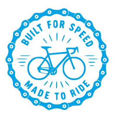 Bicycle Stamp Badge Logo #00a3e4