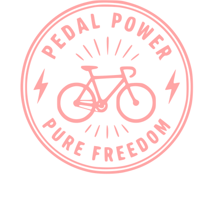 Bicycle Stamp Badge Logo #ffa6a6