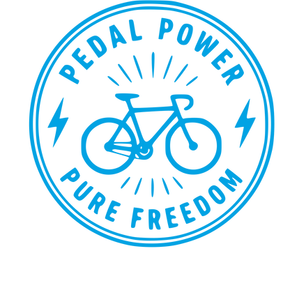 Bicycle Stamp Badge Logo #00a3e4