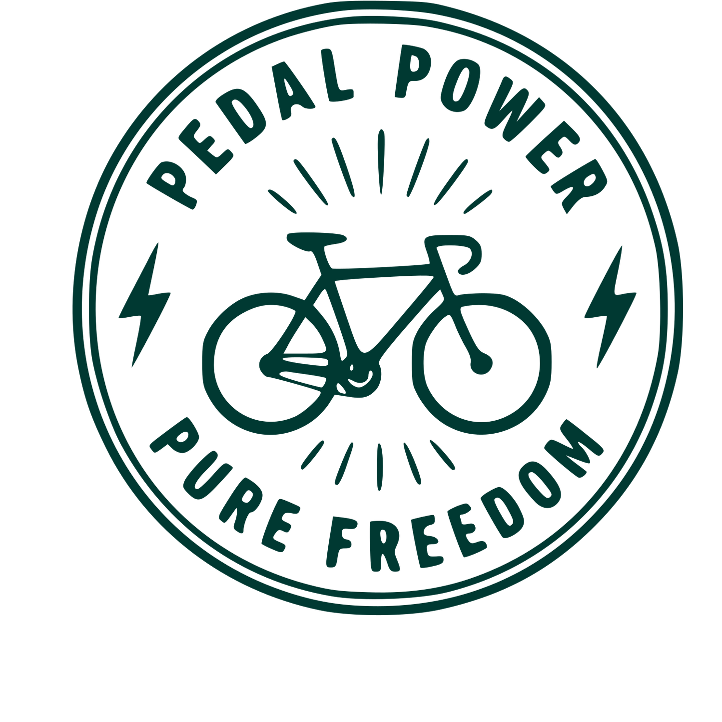 Bicycle Stamp Badge Logo #003932