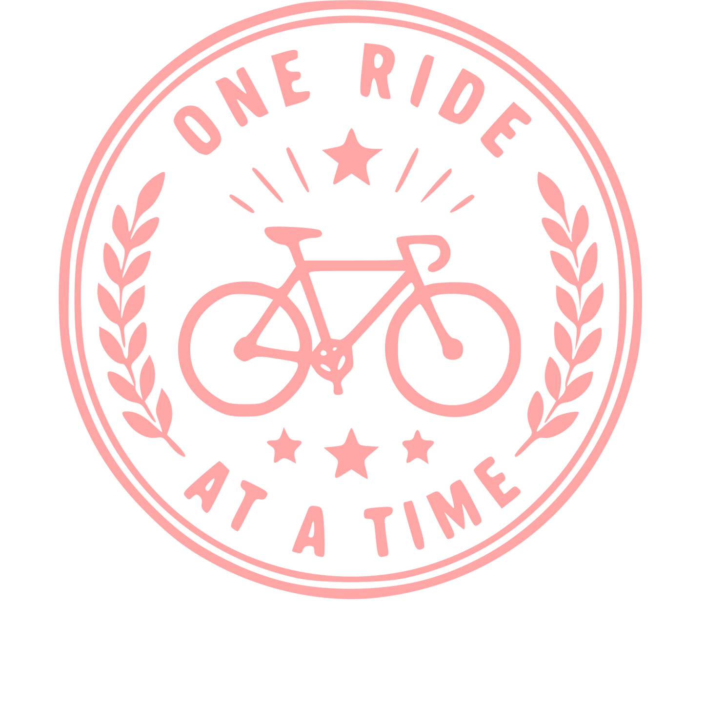Bicycle Stamp Badge Logo #ffa6a6