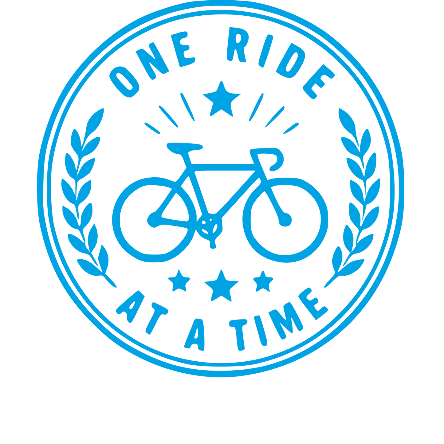 Bicycle Stamp Badge Logo #00a3e4