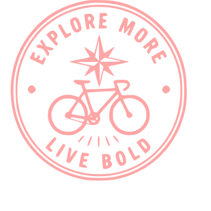 Bicycle Stamp Badge Logo #ffa6a6