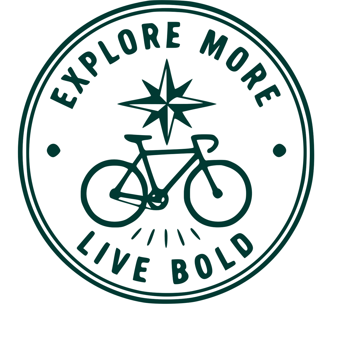 Bicycle Stamp Badge Logo #003932