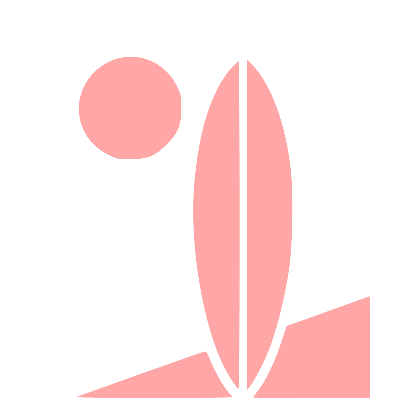 Bauhaus Surfboard Beach Logo #ffa6a6