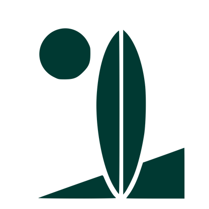 Bauhaus Surfboard Beach Logo #003932