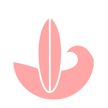 Bauhaus Surfboard Wave Logo #ffa6a6