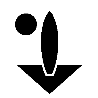 Bauhaus Surfboard Drop Logo