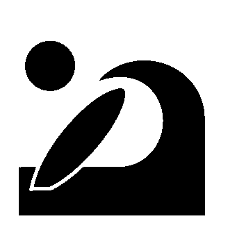 Bauhaus Surfer Wave Logo
