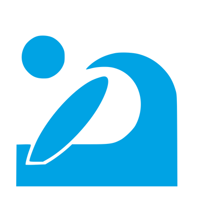 Bauhaus Surfer Wave Logo #00a3e4