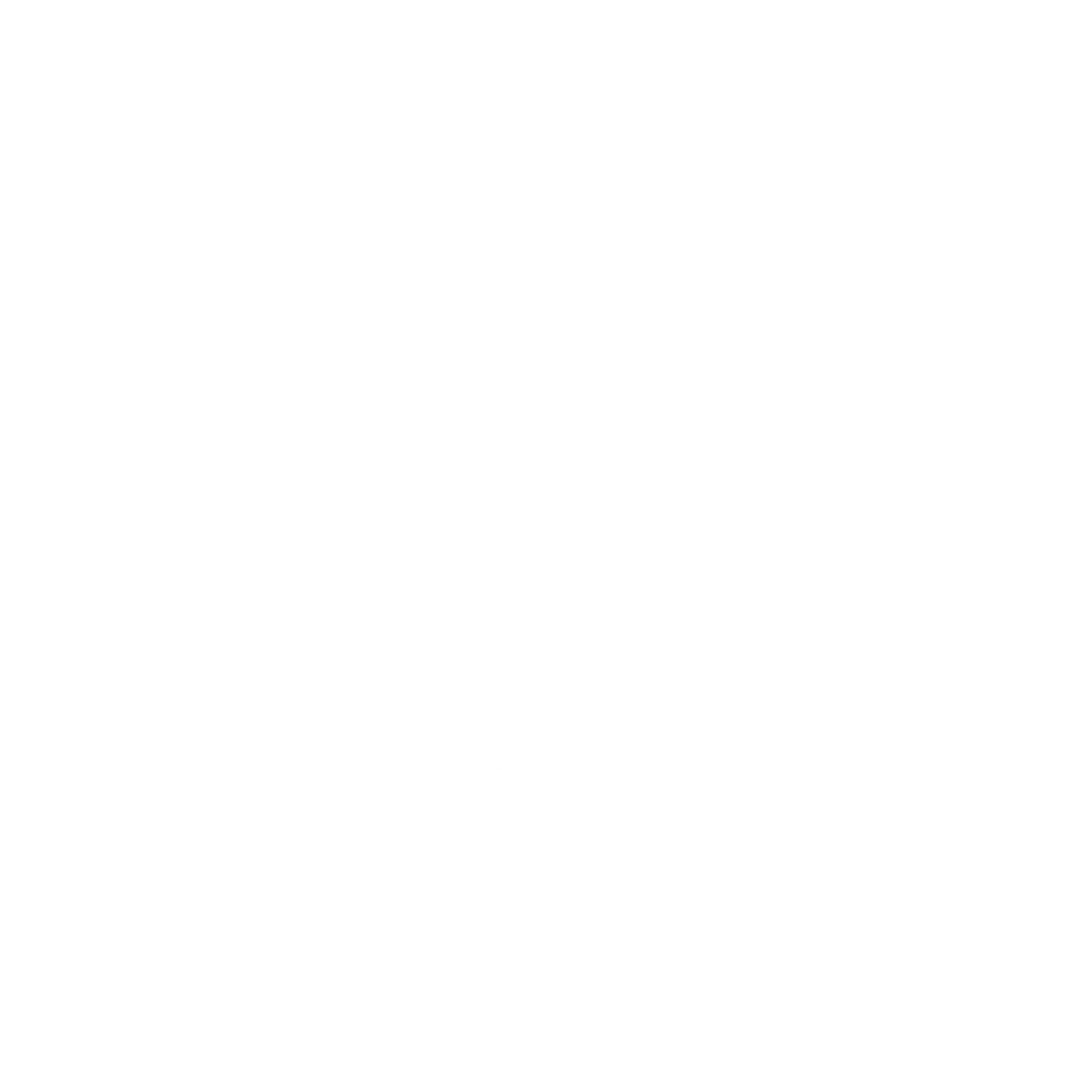 Bauhaus Surfer Wave Logo #ffffff