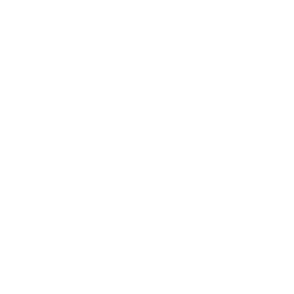 Bauhaus Surfer Wave Logo #ffffff