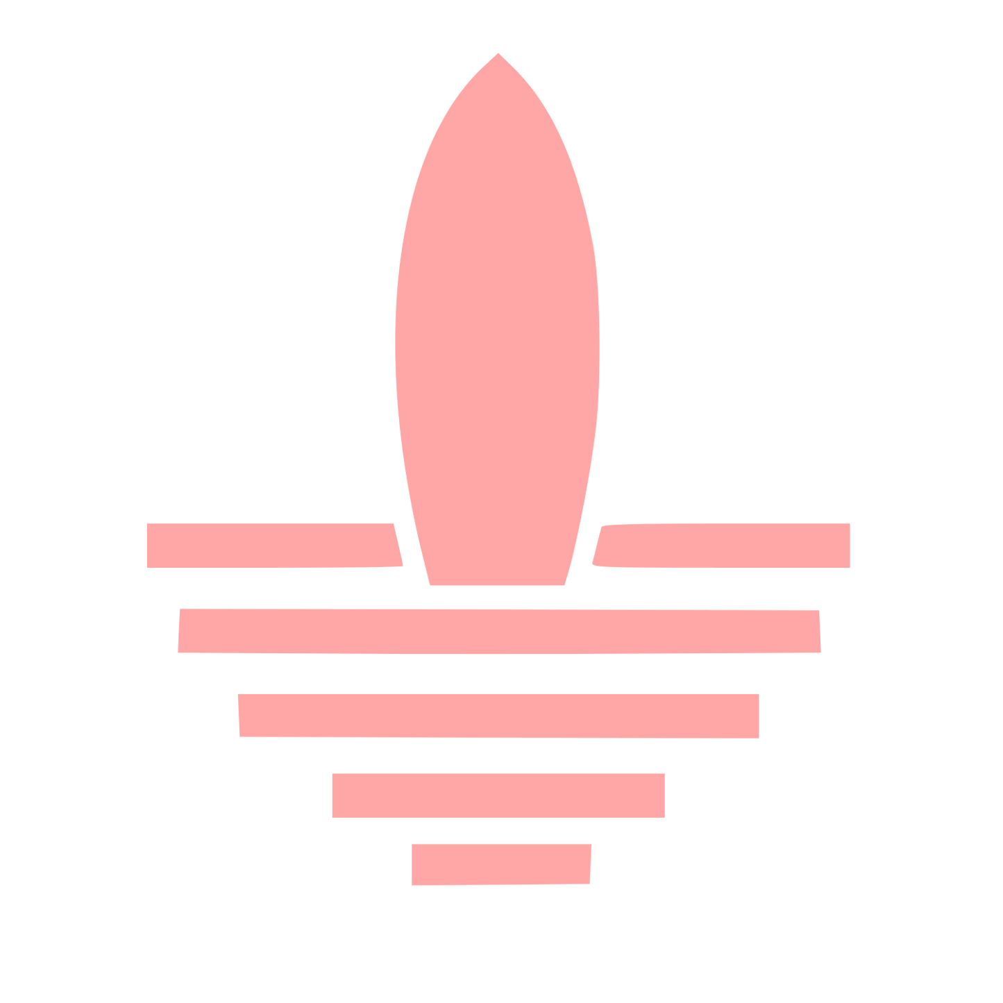Bauhaus Surfboard Logo #ffa6a6