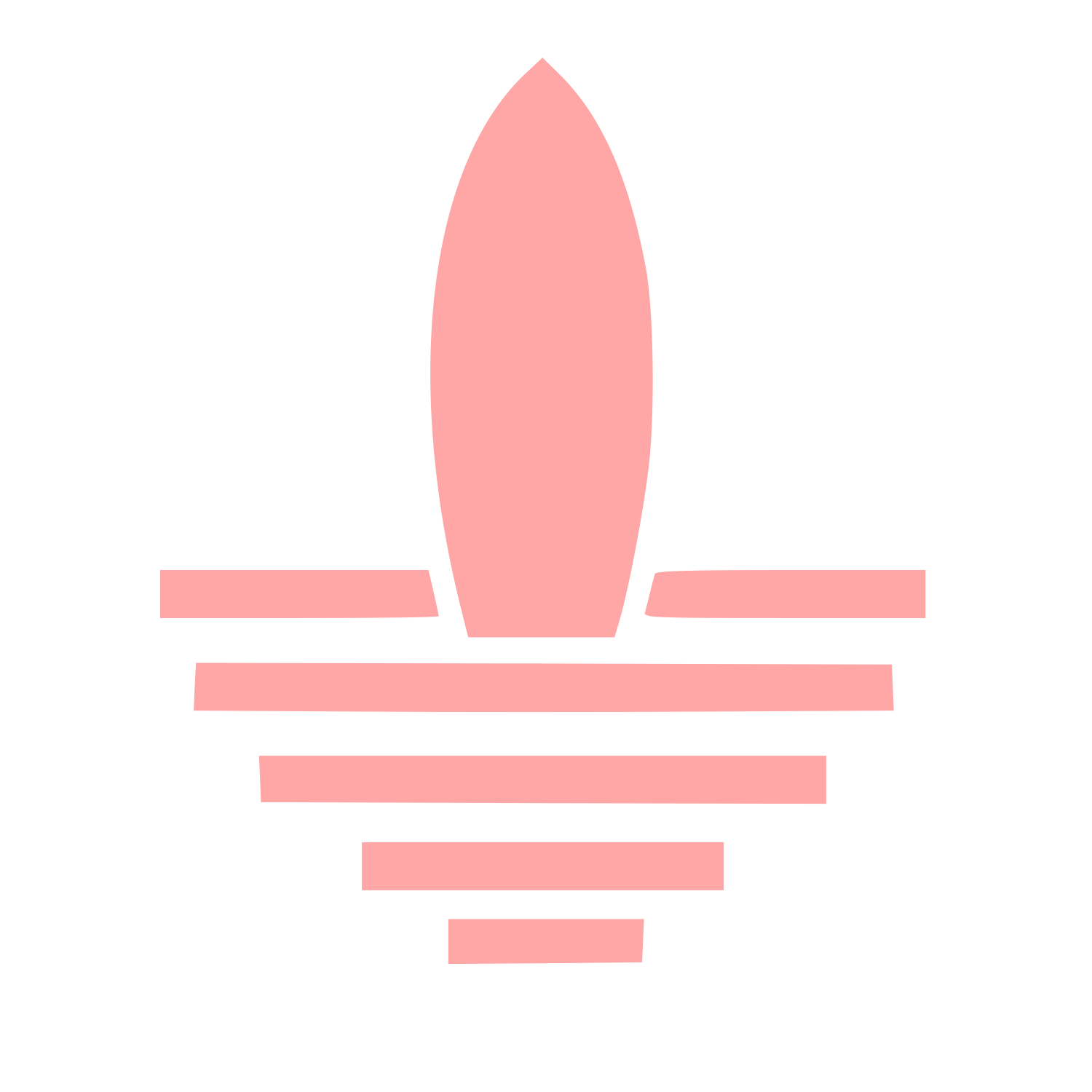 Bauhaus Surfboard Logo #ffa6a6
