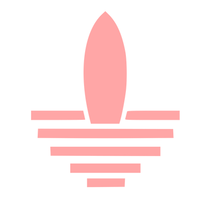 Bauhaus Surfboard Logo #ffa6a6