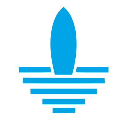 Bauhaus Surfboard Logo #00a3e4
