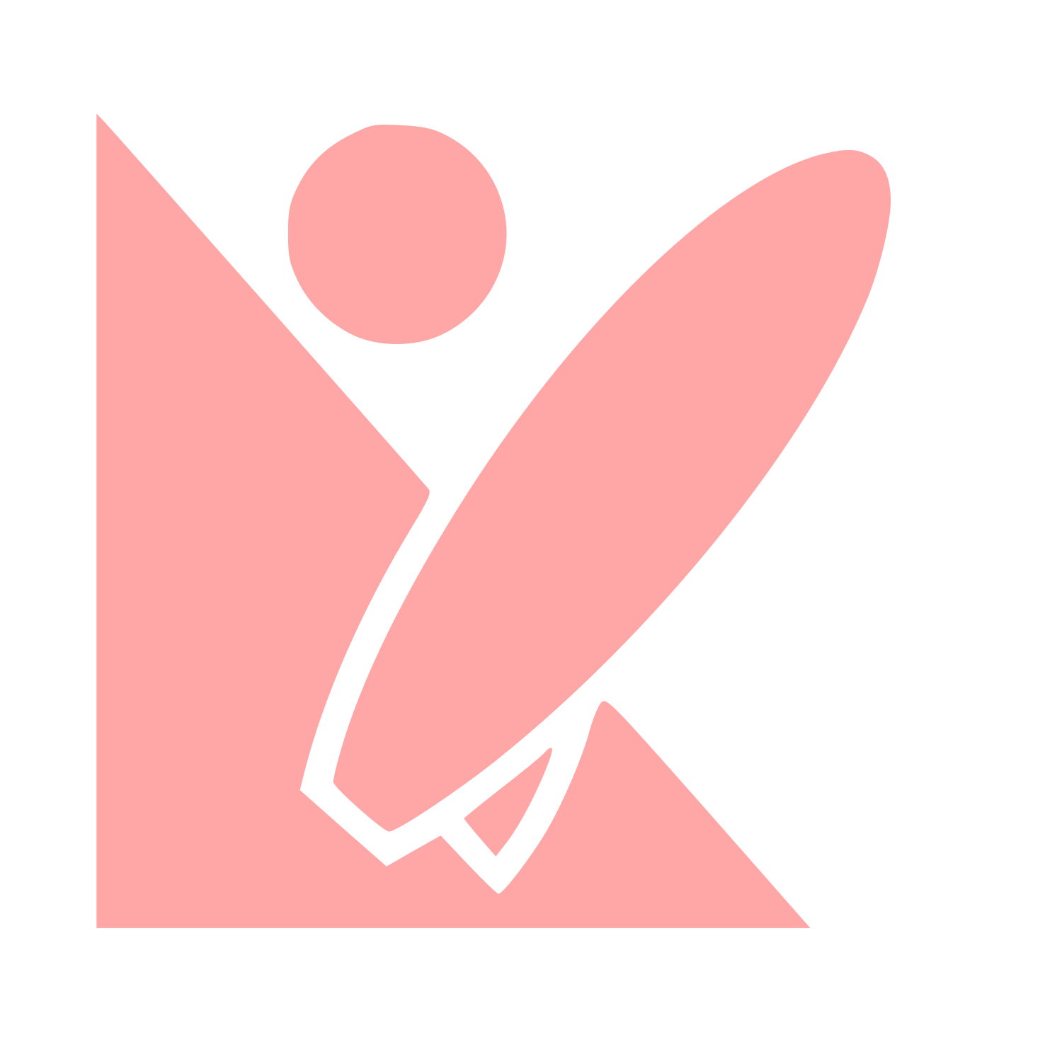 Bauhaus Surfer Logo #ffa6a6