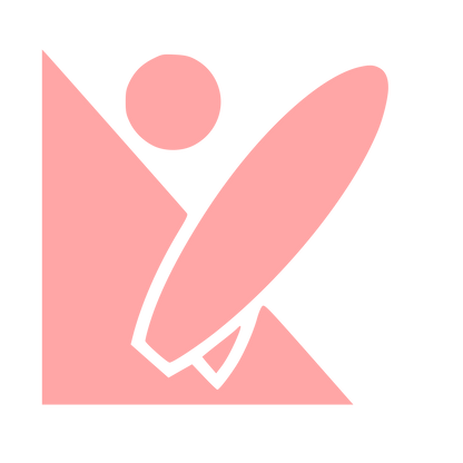 Bauhaus Surfer Logo #ffa6a6