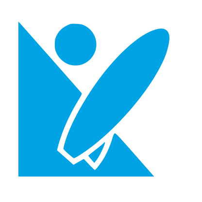 Bauhaus Surfer Logo #00a3e4