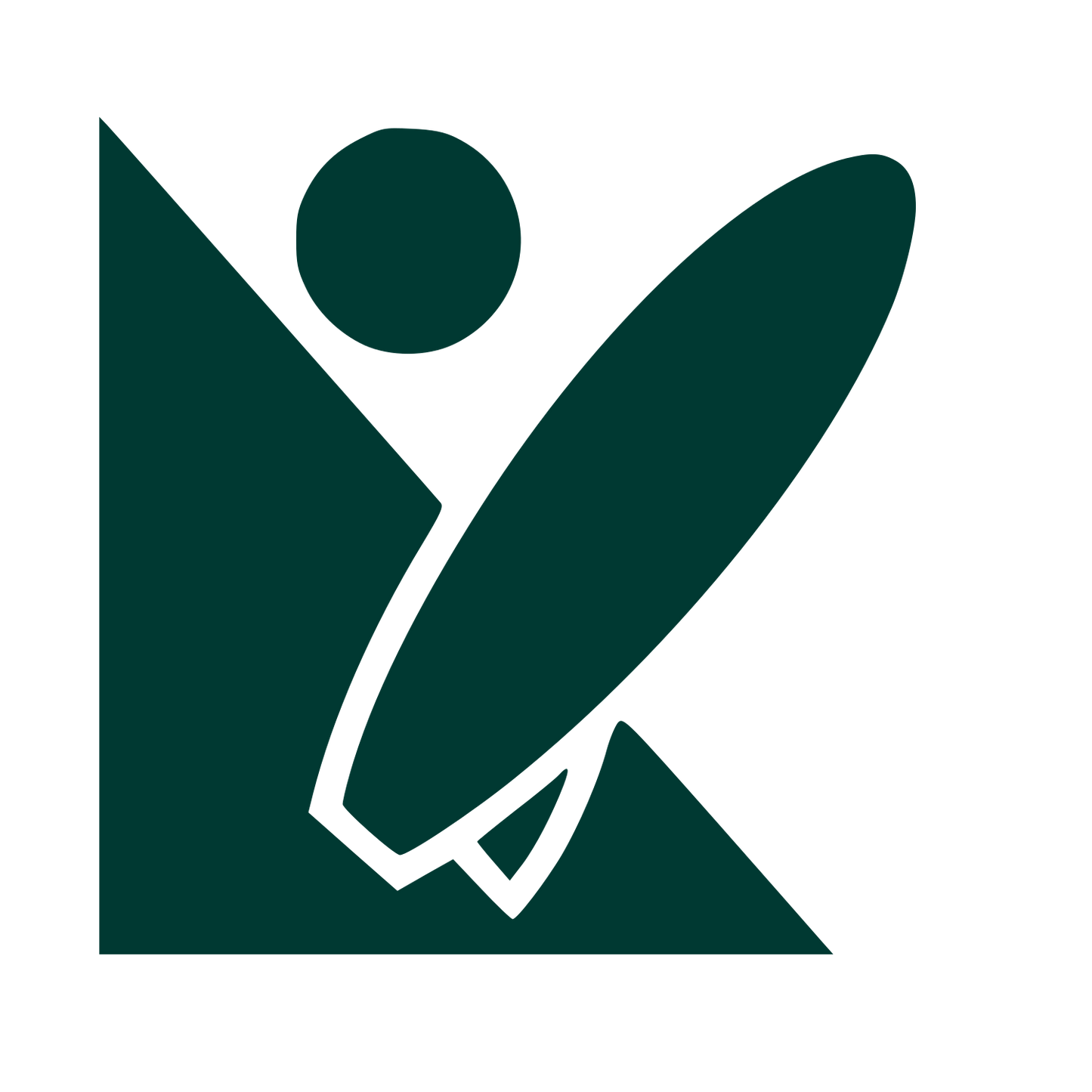 Bauhaus Surfer Logo #003932