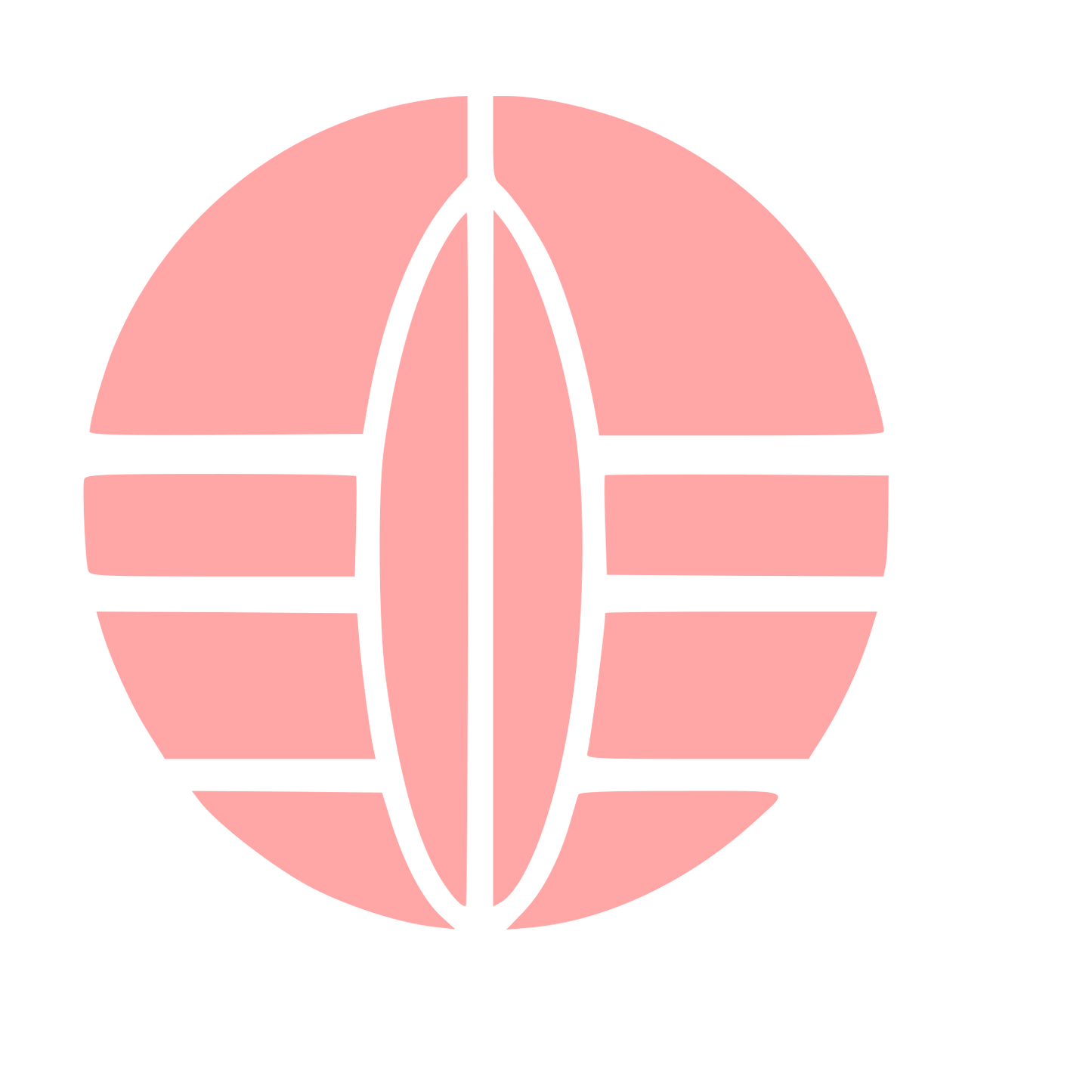 Bauhaus Surfboard Globe Logo #ffa6a6