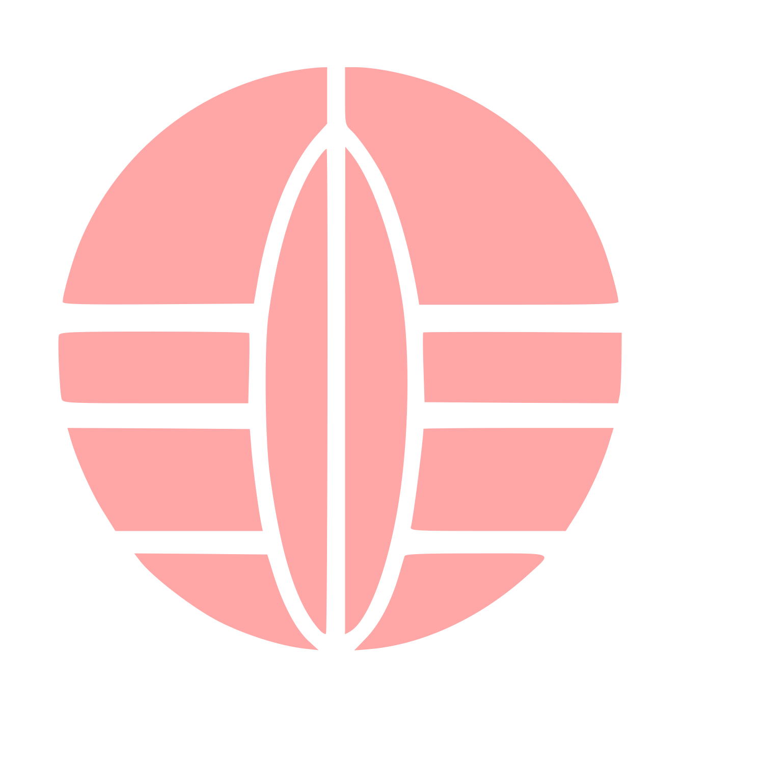 Bauhaus Surfboard Globe Logo #ffa6a6