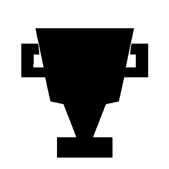 Brutalist Trophy Cup Logo