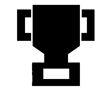 Brutalist Trophy Cup Logo
