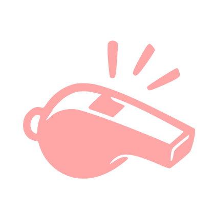 Hand-Drawn Whistle Logo #ffa6a6