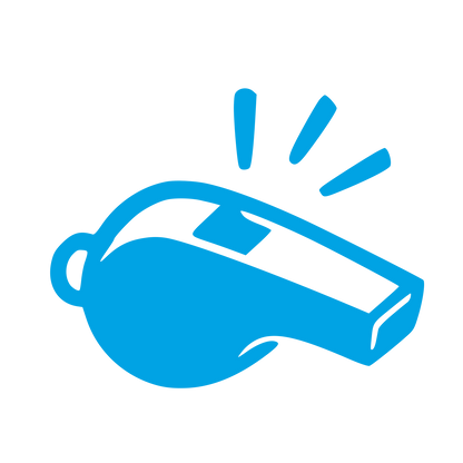 Hand-Drawn Whistle Logo #00a3e4