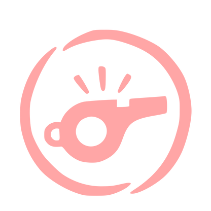 Hand-Drawn Whistle Logo #ffa6a6