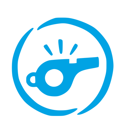 Hand-Drawn Whistle Logo #00a3e4