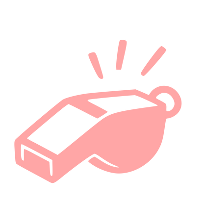 Hand-Drawn Whistle Logo #ffa6a6