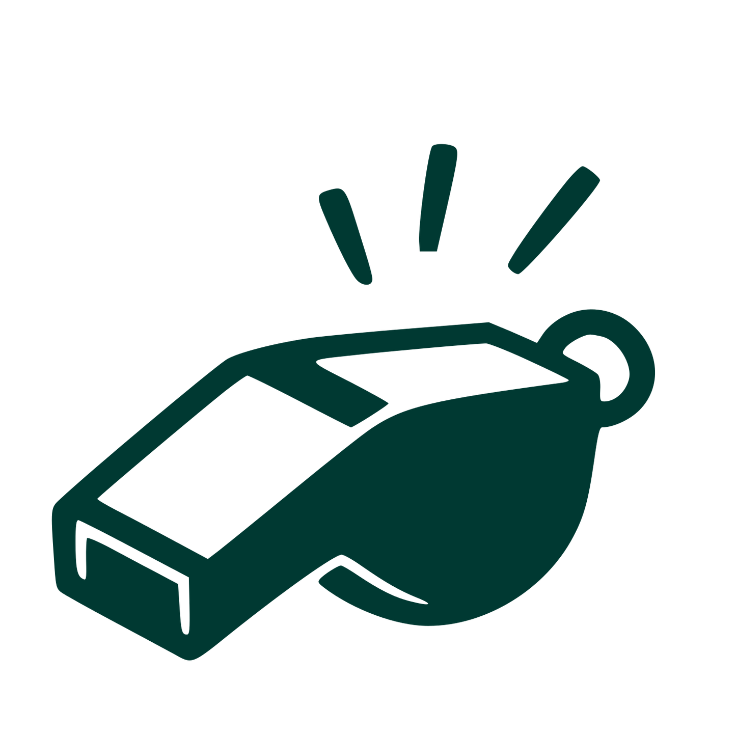 Hand-Drawn Whistle Logo #003932