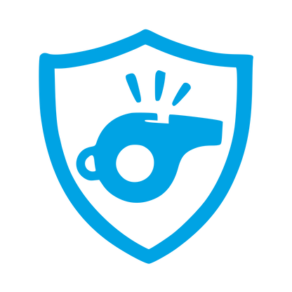Whistle Shield Logo #00a3e4