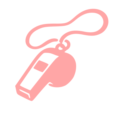 Whistle on Lanyard Logo #ffa6a6