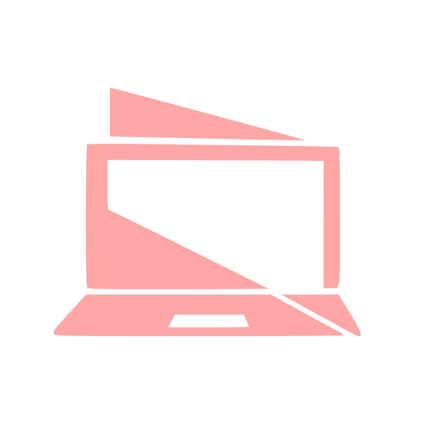 Layered Overlap Laptop Logo #ffa6a6